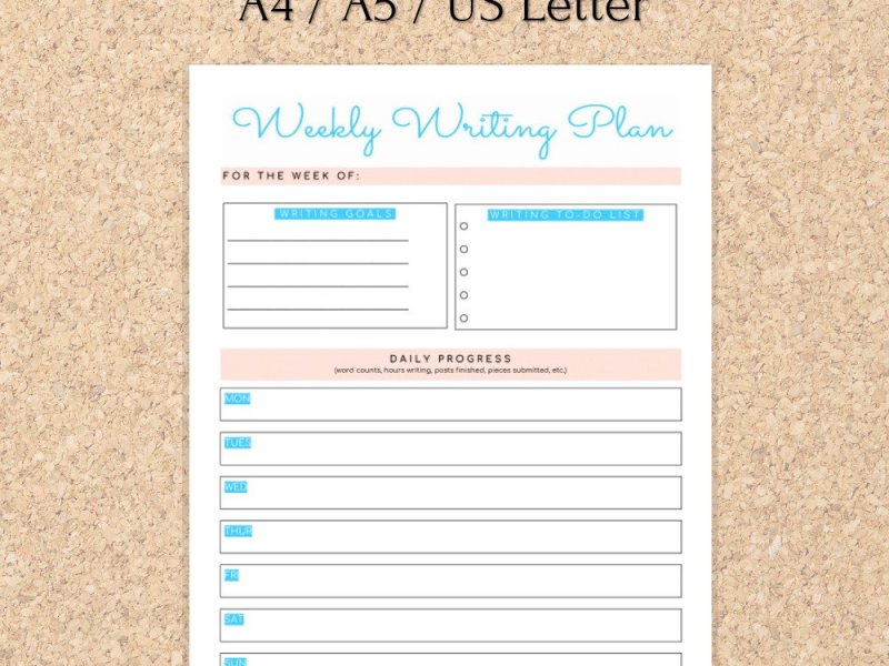 writing tracker planner printable…